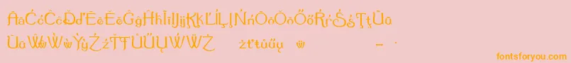 Summerte Font – Orange Fonts on Pink Background