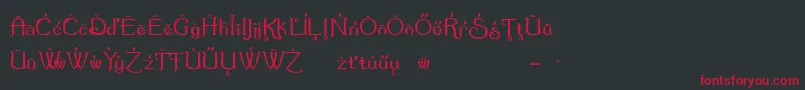 Summerte Font – Red Fonts on Black Background