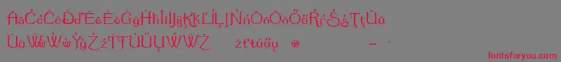 Summerte Font – Red Fonts on Gray Background