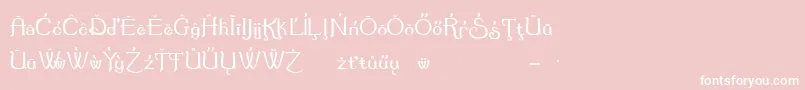 Summerte Font – White Fonts on Pink Background