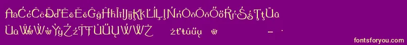 Summerte Font – Yellow Fonts on Purple Background