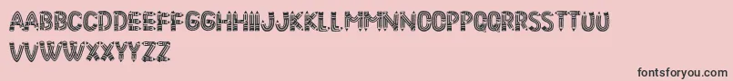 PencilLetters Font – Black Fonts on Pink Background