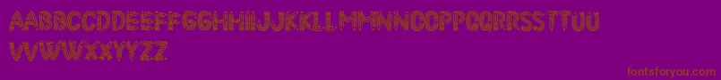 PencilLetters Font – Brown Fonts on Purple Background