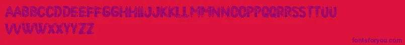 PencilLetters Font – Purple Fonts on Red Background