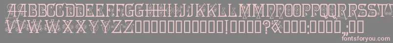 PENELOPE Font – Pink Fonts on Gray Background