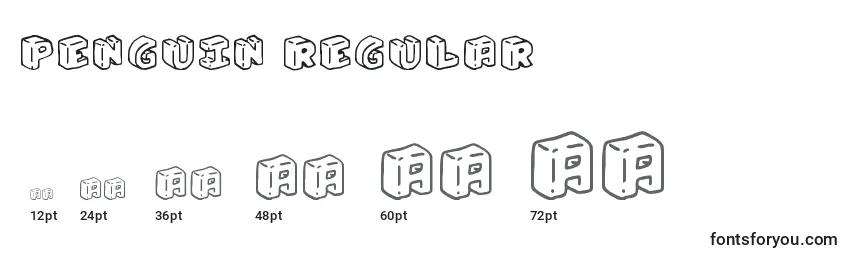 Penguin Regular Font Sizes