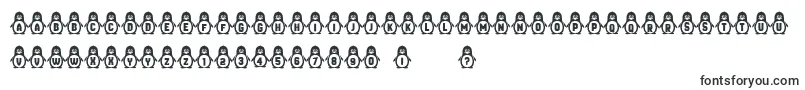 Police Penguins – polices décoratives
