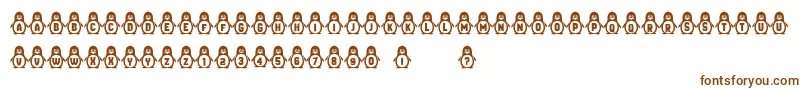 Penguins Font – Brown Fonts