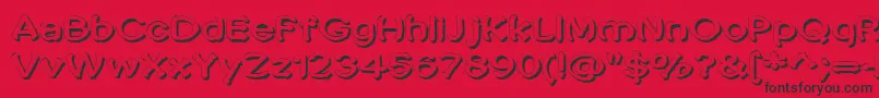 Penic Masturbata Font – Black Fonts on Red Background