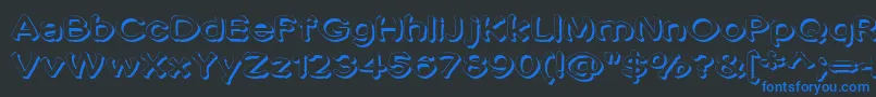 Penic Masturbata Font – Blue Fonts on Black Background