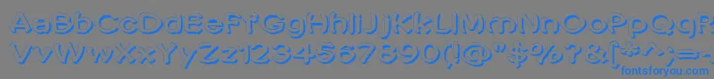 Penic Masturbata Font – Blue Fonts on Gray Background