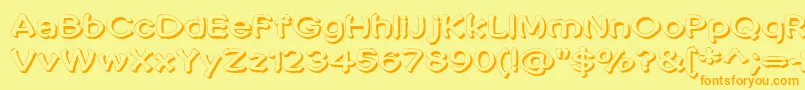 Penic Masturbata Font – Orange Fonts on Yellow Background