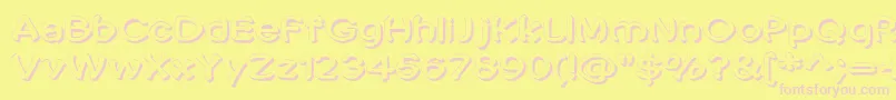 Penic Masturbata Font – Pink Fonts on Yellow Background