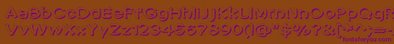 Penic Masturbata Font – Purple Fonts on Brown Background