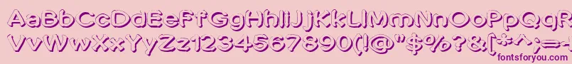 Penic Masturbata-Schriftart – Violette Schriften auf rosa Hintergrund