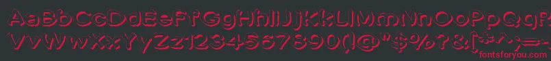 Penic Masturbata Font – Red Fonts on Black Background