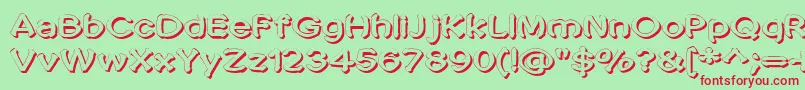 Penic Masturbata Font – Red Fonts on Green Background