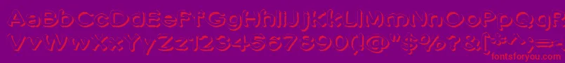 Penic Masturbata Font – Red Fonts on Purple Background