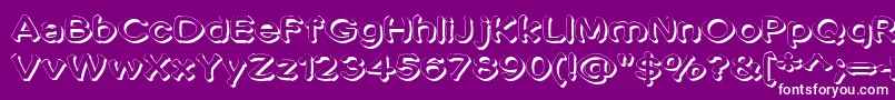 Penic Masturbata Font – White Fonts on Purple Background