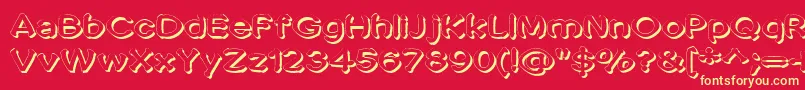 Penic Masturbata Font – Yellow Fonts on Red Background