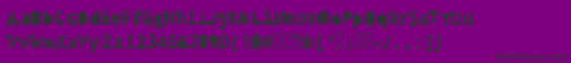 Penis Typography Black Font – Black Fonts on Purple Background