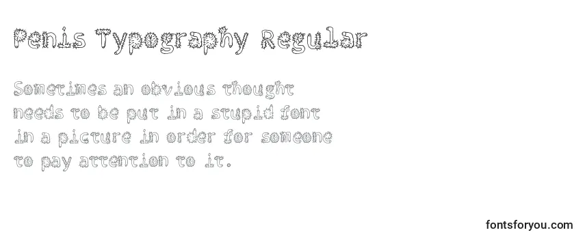 フォントPenis Typography Regular