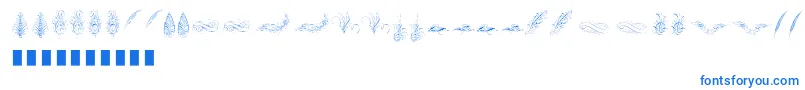 Police Penmanship Feather – polices bleues