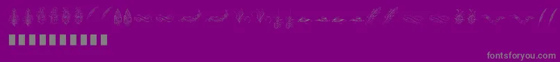 Police Penmanship Feather – polices grises sur fond violet