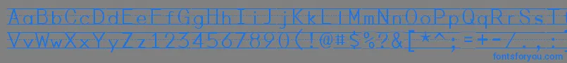 PENMP    Font – Blue Fonts on Gray Background