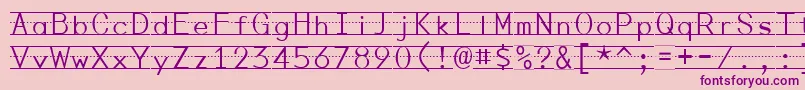 PENMP    Font – Purple Fonts on Pink Background