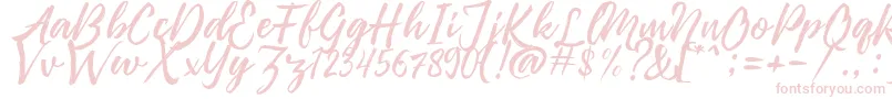 Pennelo Free Demo Font – Pink Fonts on White Background