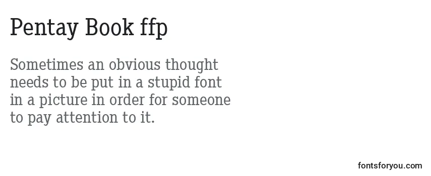 Review of the Pentay Book ffp Font