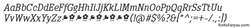 フォントPentay Book Italic ffp – 刻まれたフォント