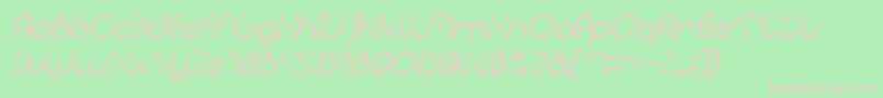 PEOPLE QUARK Bold Italic Font – Pink Fonts on Green Background