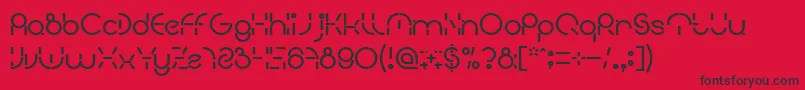 PEOPLE QUARK Bold Font – Black Fonts on Red Background