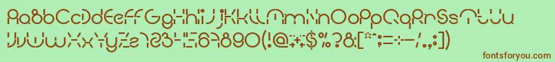 En savoir plus sur la police PEOPLE QUARK Bold Police PEOPLE QUARK Bold – polices brunes sur fond vert
