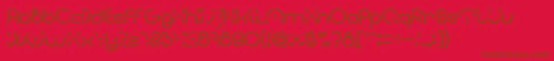 fuente PEOPLE QUARK Bold – Fuentes Marrones Sobre Fondo Rojo