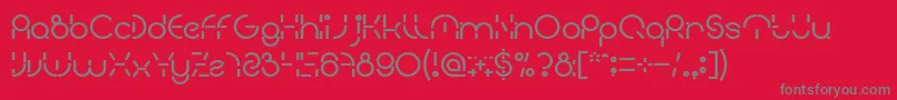 PEOPLE QUARK Bold Font – Gray Fonts on Red Background