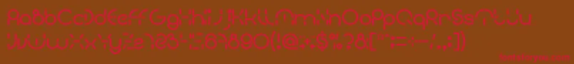 PEOPLE QUARK Bold Font – Red Fonts on Brown Background