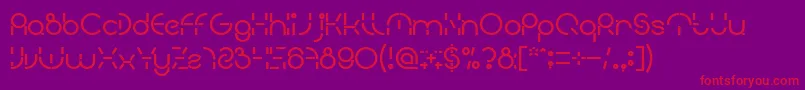 PEOPLE QUARK Bold Font – Red Fonts on Purple Background