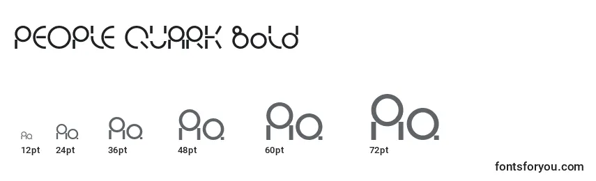 Размеры шрифта PEOPLE QUARK Bold