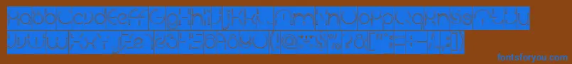 Подробнее о шрифте PEOPLE QUARK Hollow Inverse Шрифт PEOPLE QUARK Hollow Inverse – синие шрифты на коричневом фоне