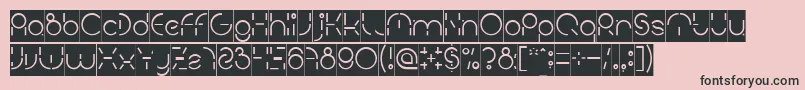 PEOPLE QUARK Inverse Font – Black Fonts on Pink Background