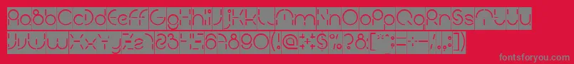 Шрифт PEOPLE QUARK Inverse – серые шрифты на красном фоне