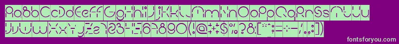 PEOPLE QUARK Inverse Font – Green Fonts on Purple Background