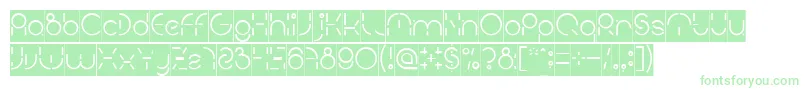 PEOPLE QUARK Inverse-fontti – vihreät fontit