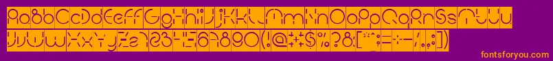 PEOPLE QUARK Inverse Font – Orange Fonts on Purple Background