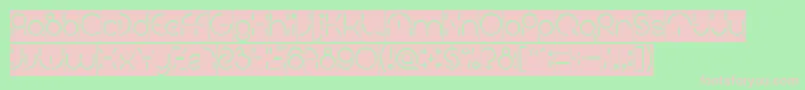 Шрифт PEOPLE QUARK Inverse – розовые шрифты на зелёном фоне