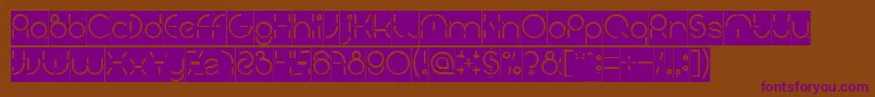 PEOPLE QUARK Inverse Font – Purple Fonts on Brown Background