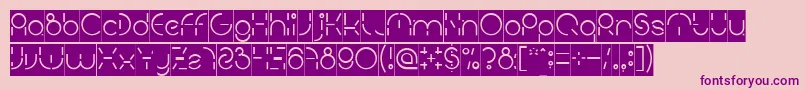 PEOPLE QUARK Inverse Font – Purple Fonts on Pink Background